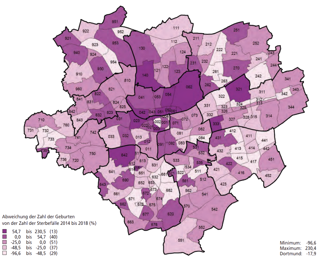 Statistikatlas: breitgefächerte Informationen auf Ebene der statistischen Unterbezirke